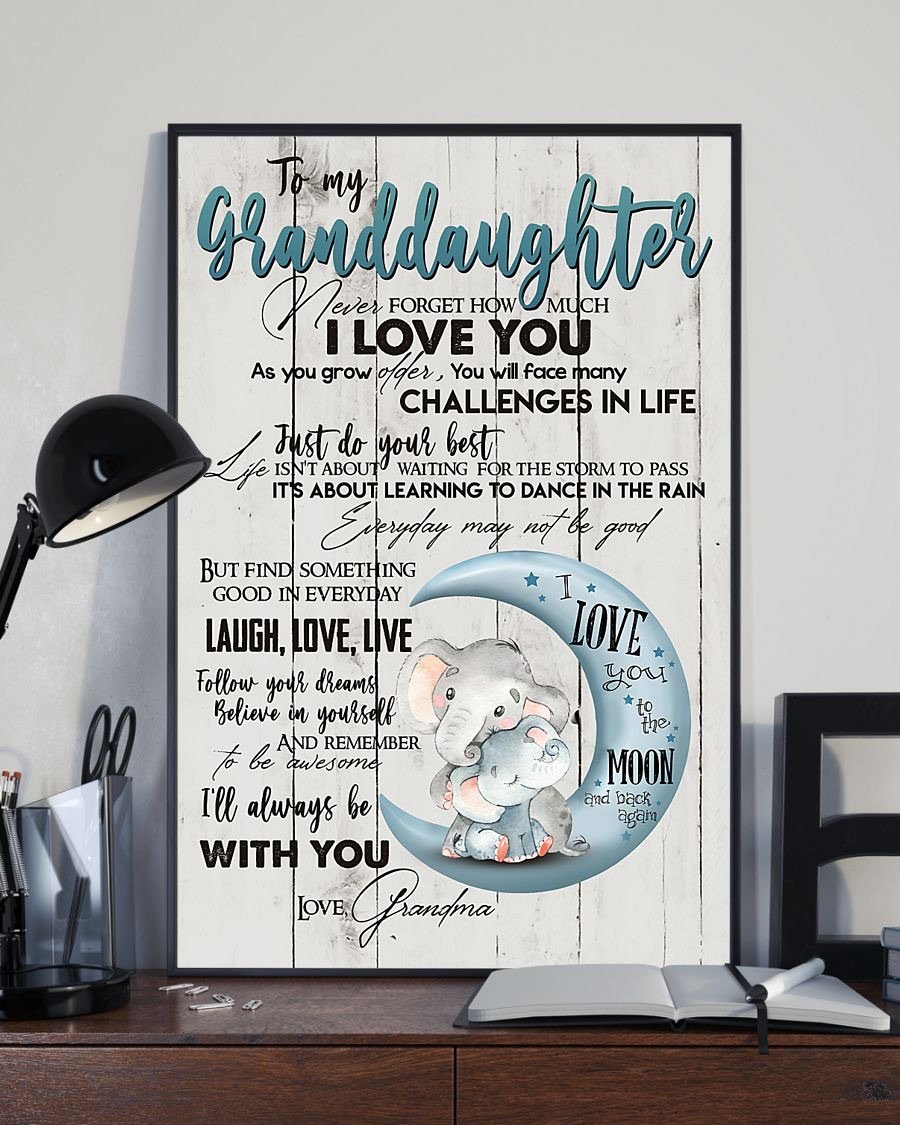 To My Granddaughter Poster-A Loves Gift
