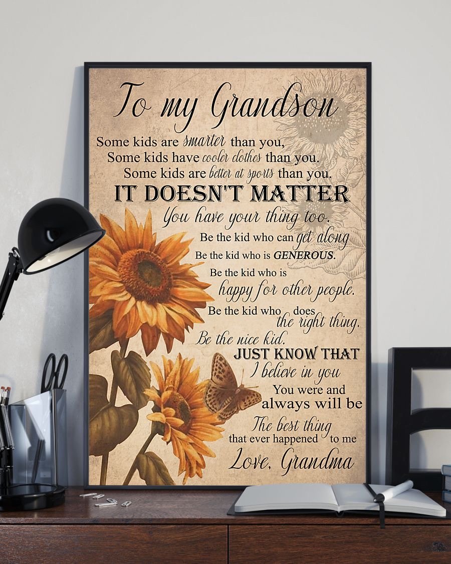 To My Grandson Poster-A Loves Gift