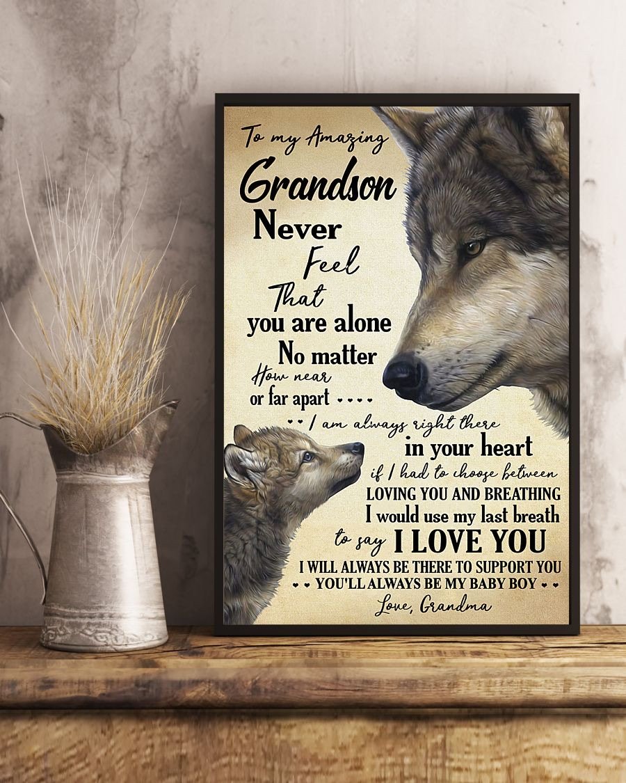 To My Grandson Poster-A Loves Gift