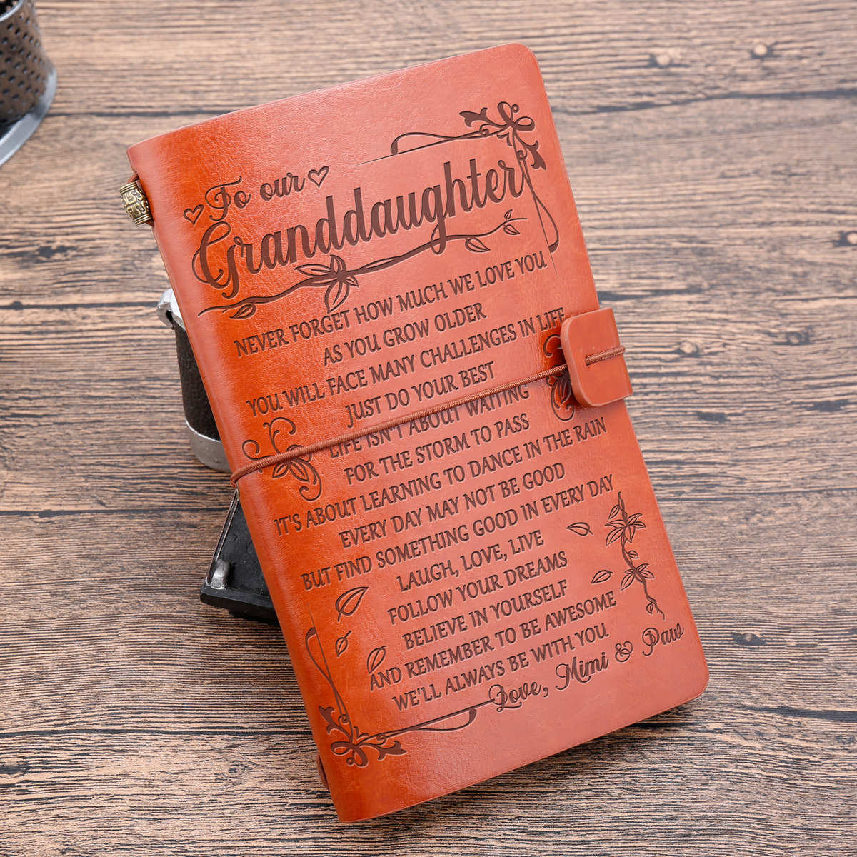 To My Granddaughter- Vintage Journal Notebook-A Loves Gift