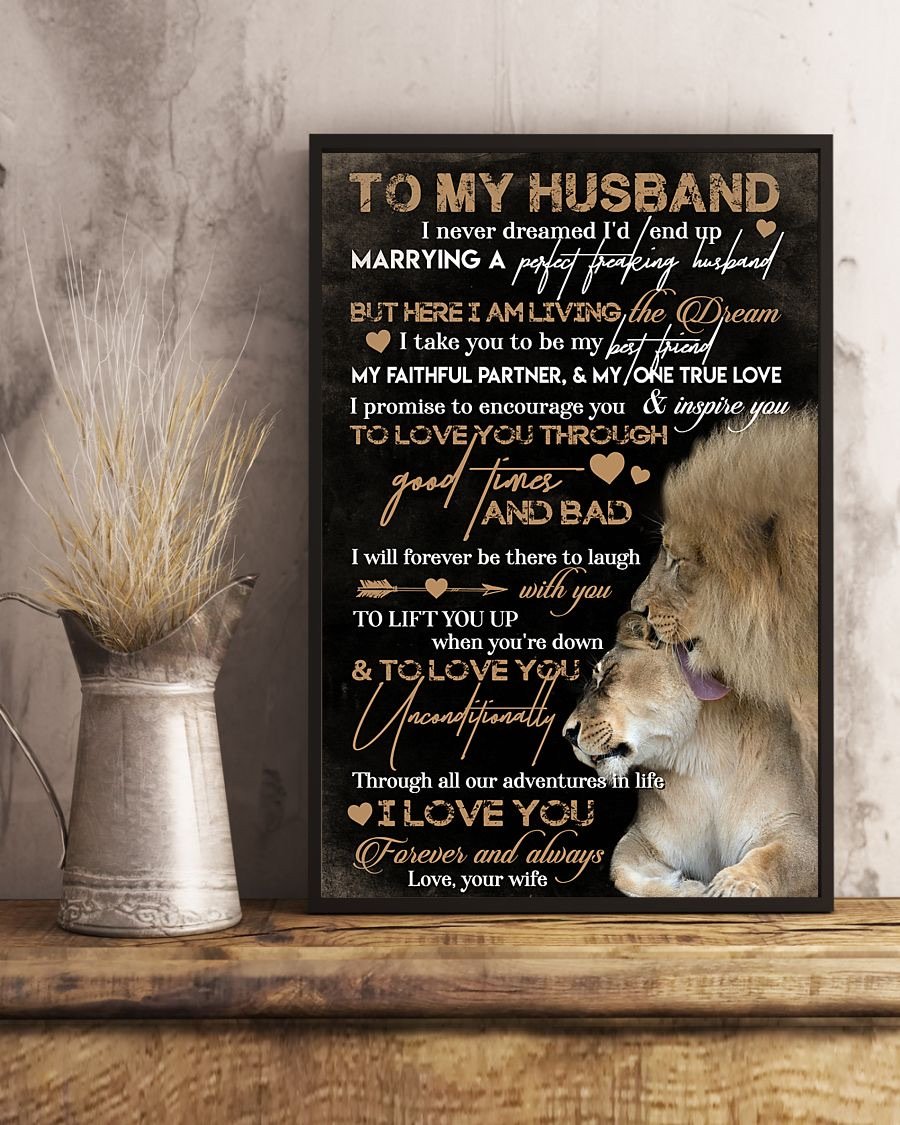 Perfect Gifts For Husband - To My Husband Poster-A Loves Gift