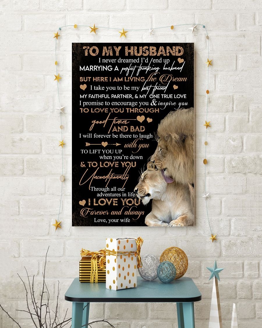 Perfect Gifts For Husband - To My Husband Poster-A Loves Gift