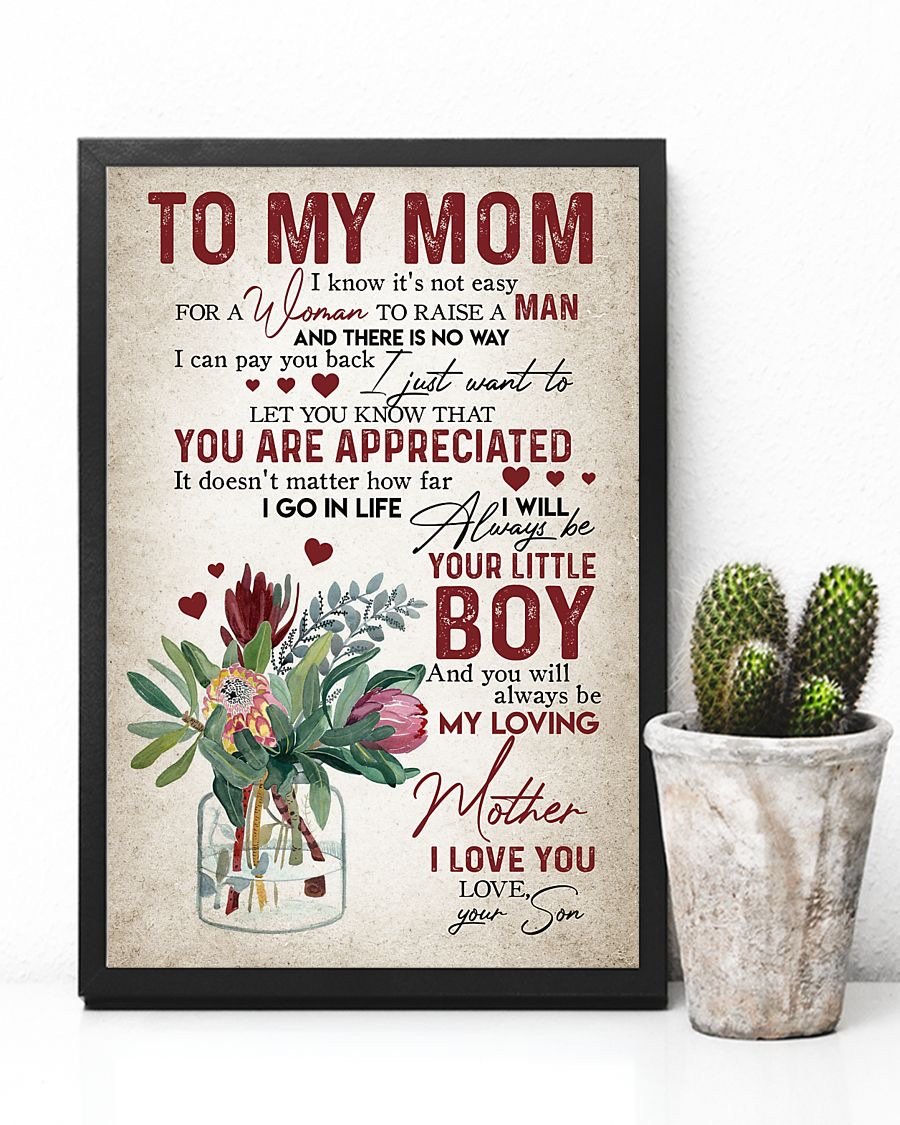 To My Mom Poster-A Loves Gift
