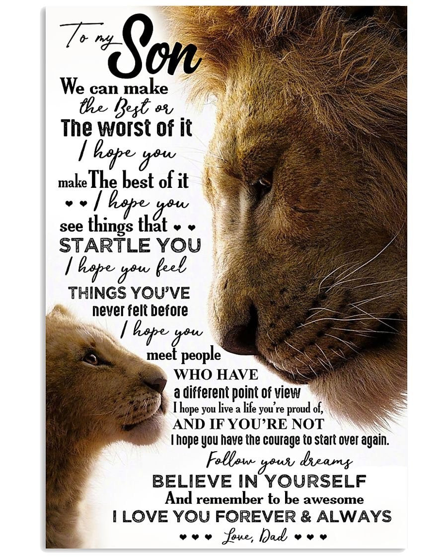 To My Son Poster - Great Gifts For Your Son-A Loves Gift