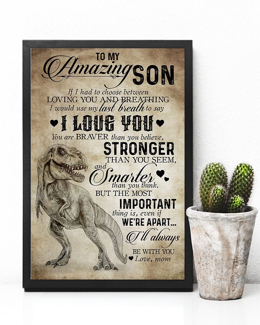 To My Son Poster - Great Gifts For Your Son-A Loves Gift