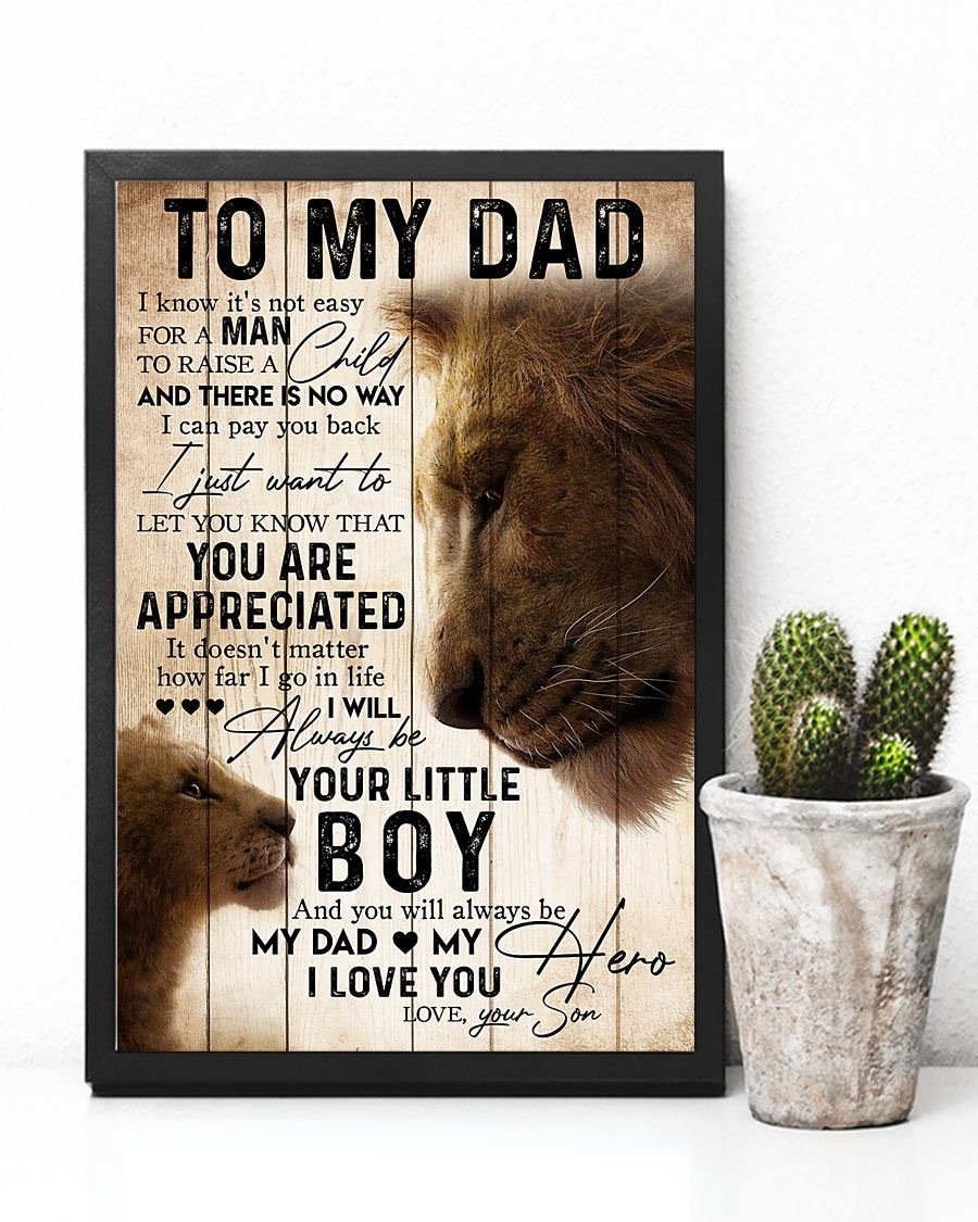 To My Dad Poster-A Loves Gift
