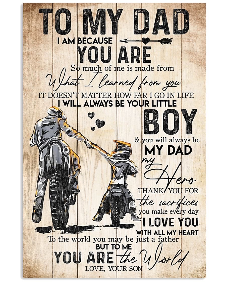 To My Dad Poster-A Loves Gift