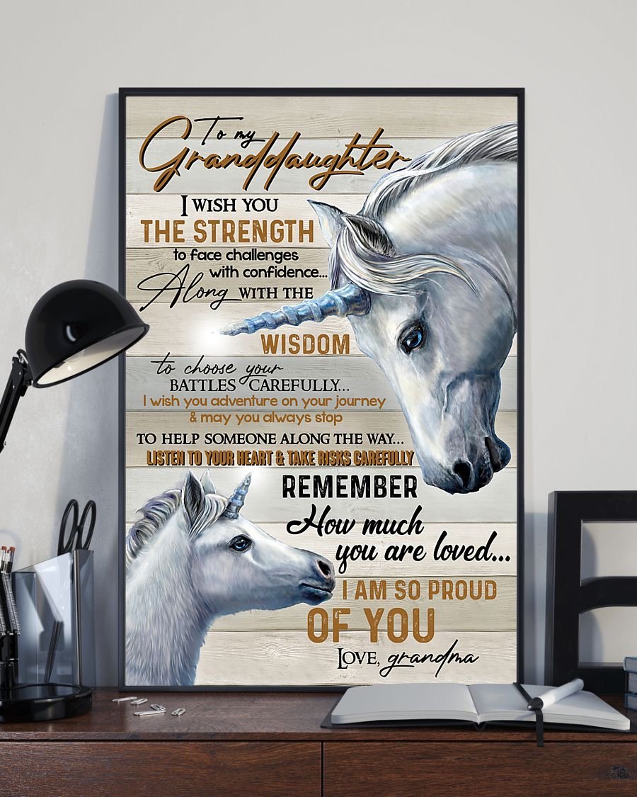 To My Granddaughter Poster-A Loves Gift