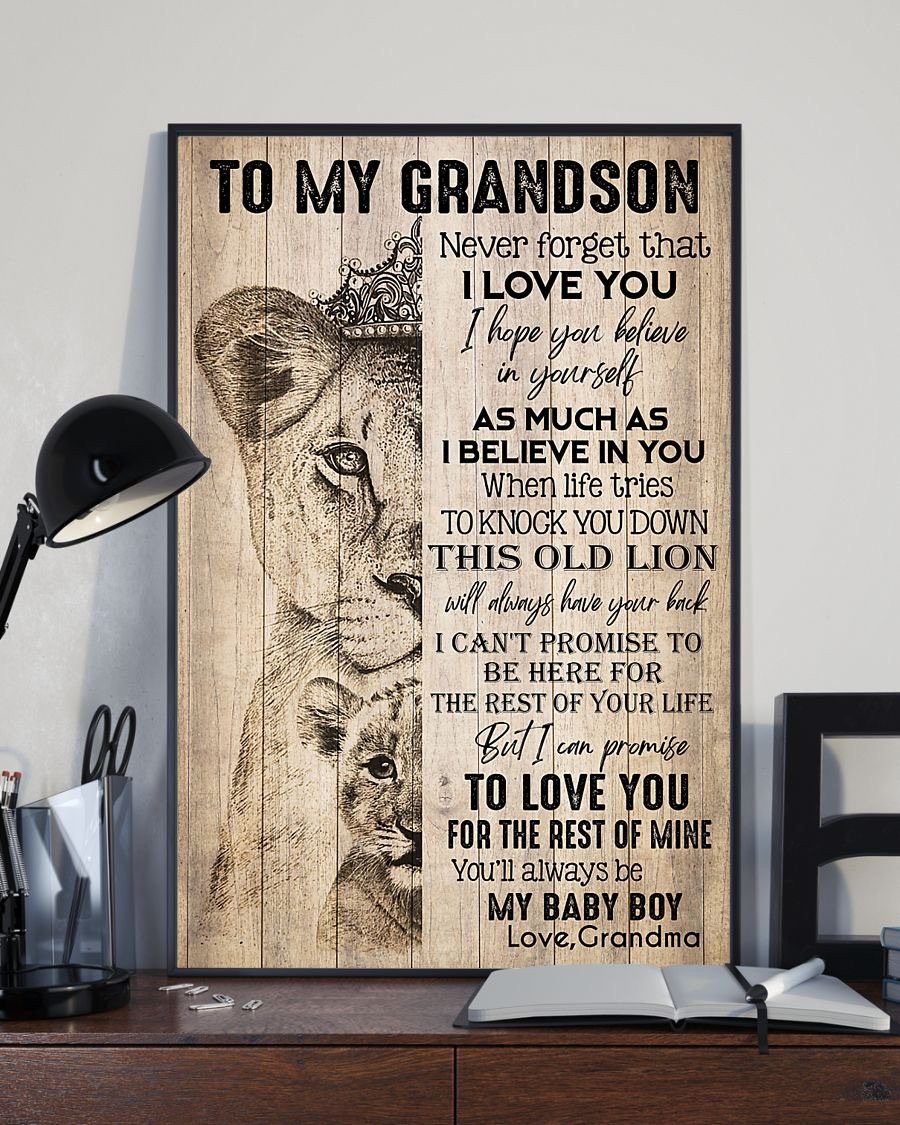 To My Grandson Poster-A Loves Gift