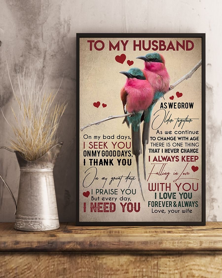 Perfect Gifts For Husband - To My Husband Poster-A Loves Gift
