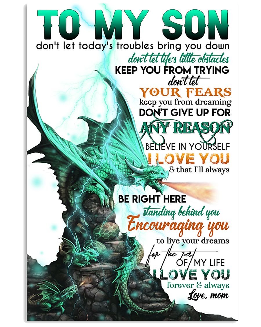 To My Son Poster - Great Gifts For Your Son-A Loves Gift