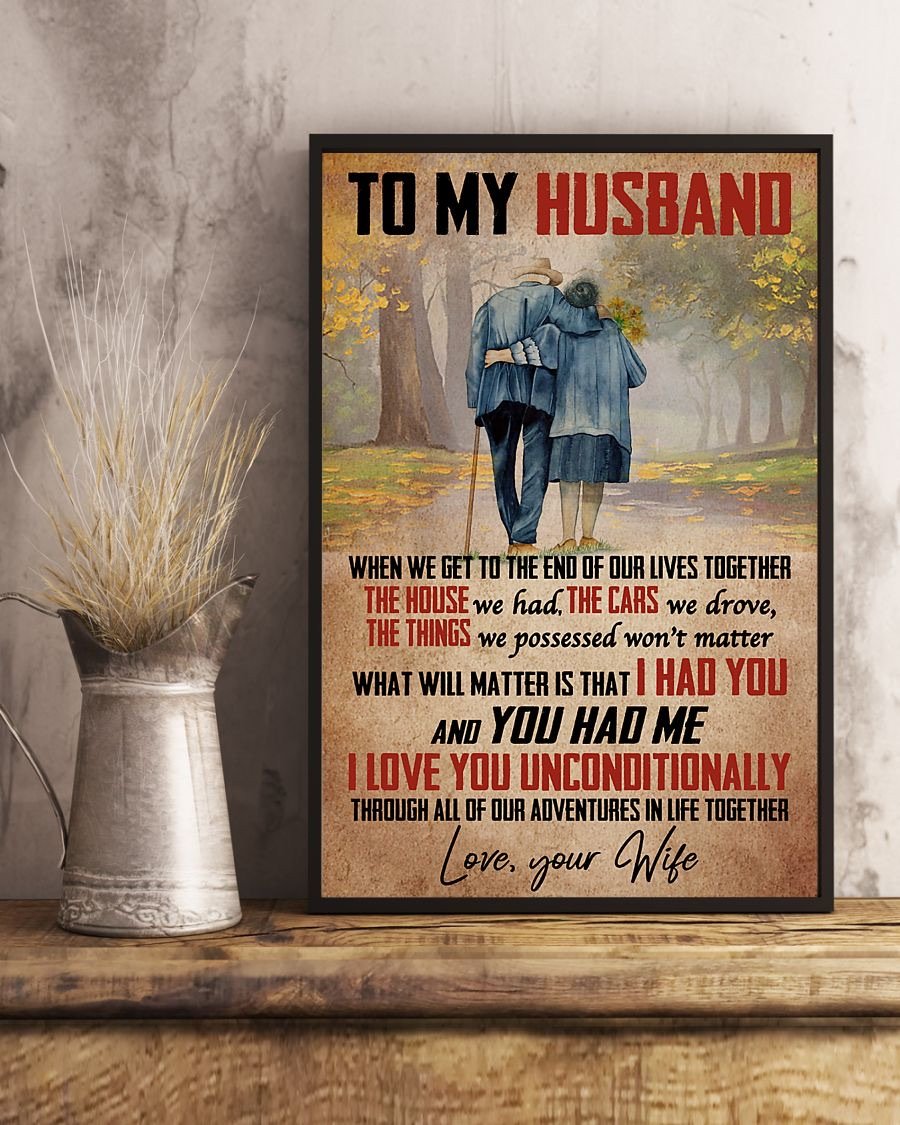 Perfect Gifts For Husband - To My Husband Poster-A Loves Gift
