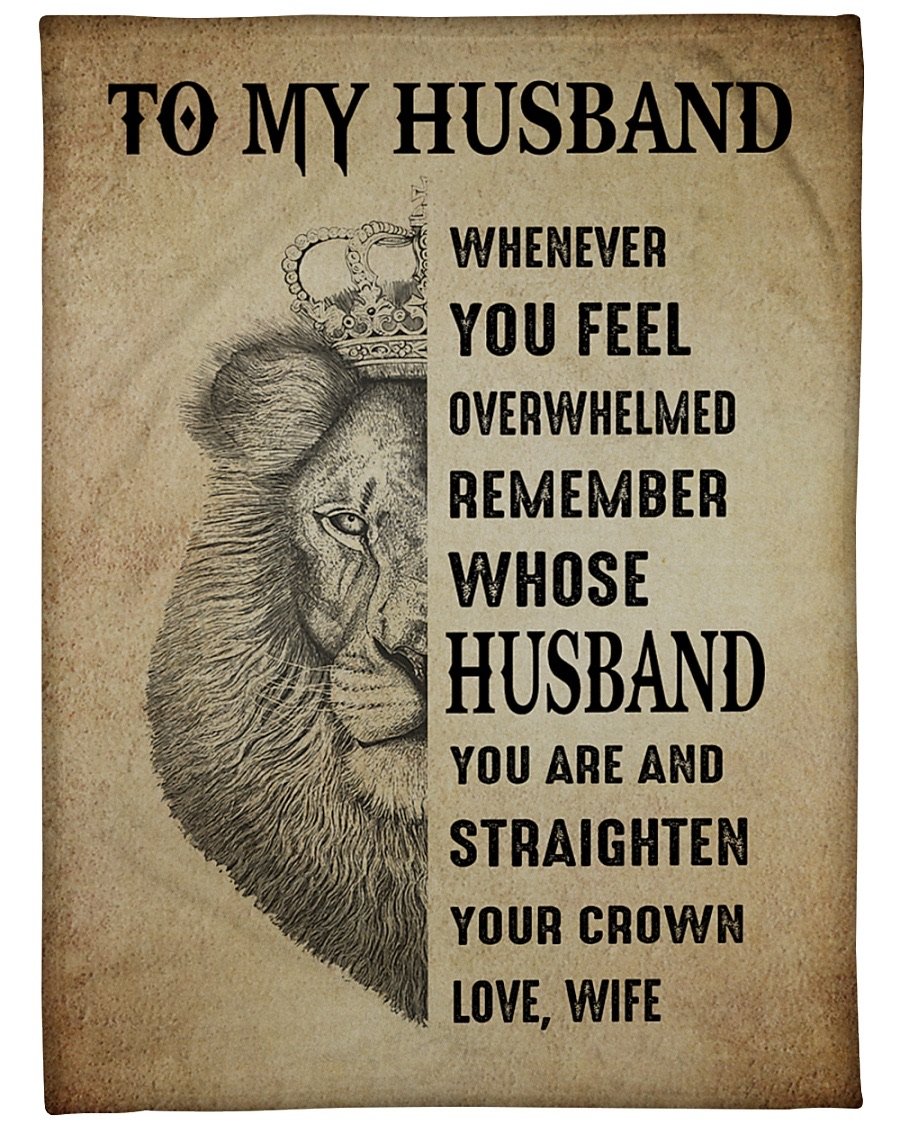 Fleece Blanket - To My Husband Fleece Blanket-A Loves Gift