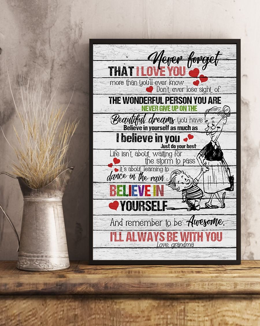 To My Grandson Poster-A Loves Gift
