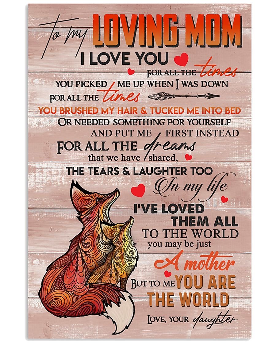 To My Mom Poster-A Loves Gift