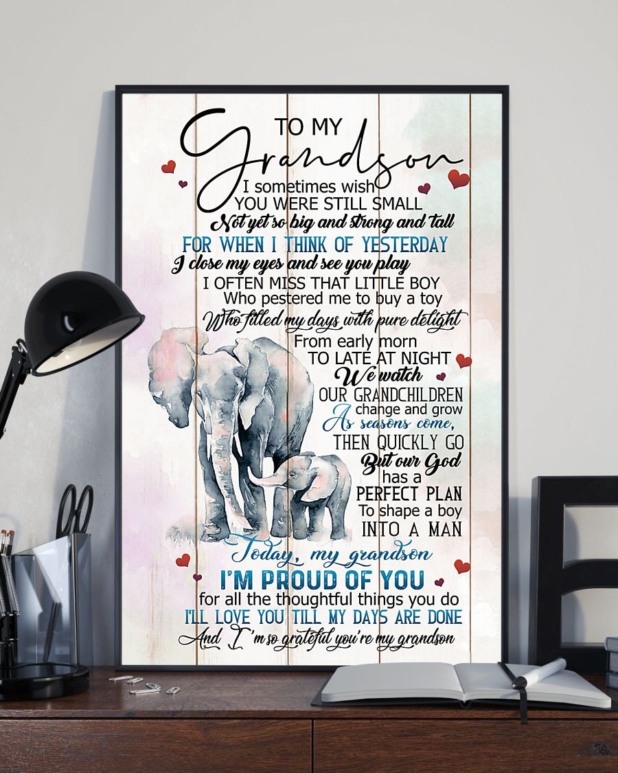 To My Grandson Poster-A Loves Gift