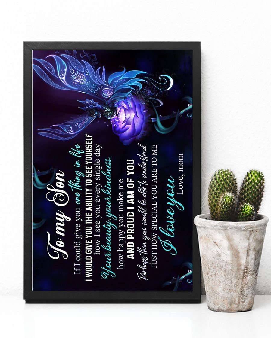 To My Son Poster - Great Gifts For Your Son-A Loves Gift