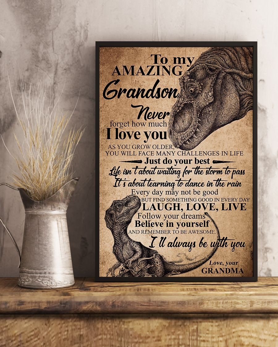 To My Grandson Poster-A Loves Gift
