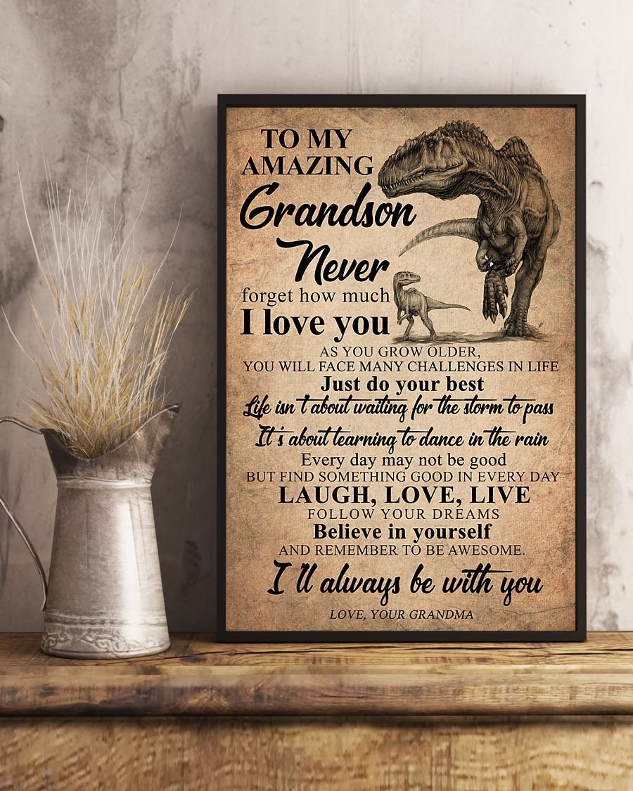 To My Grandson Poster-A Loves Gift
