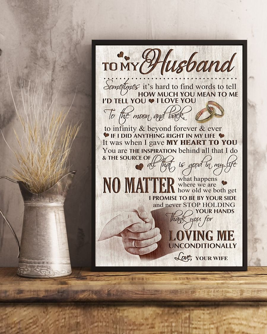Perfect Gifts For Husband - To My Husband Poster-A Loves Gift