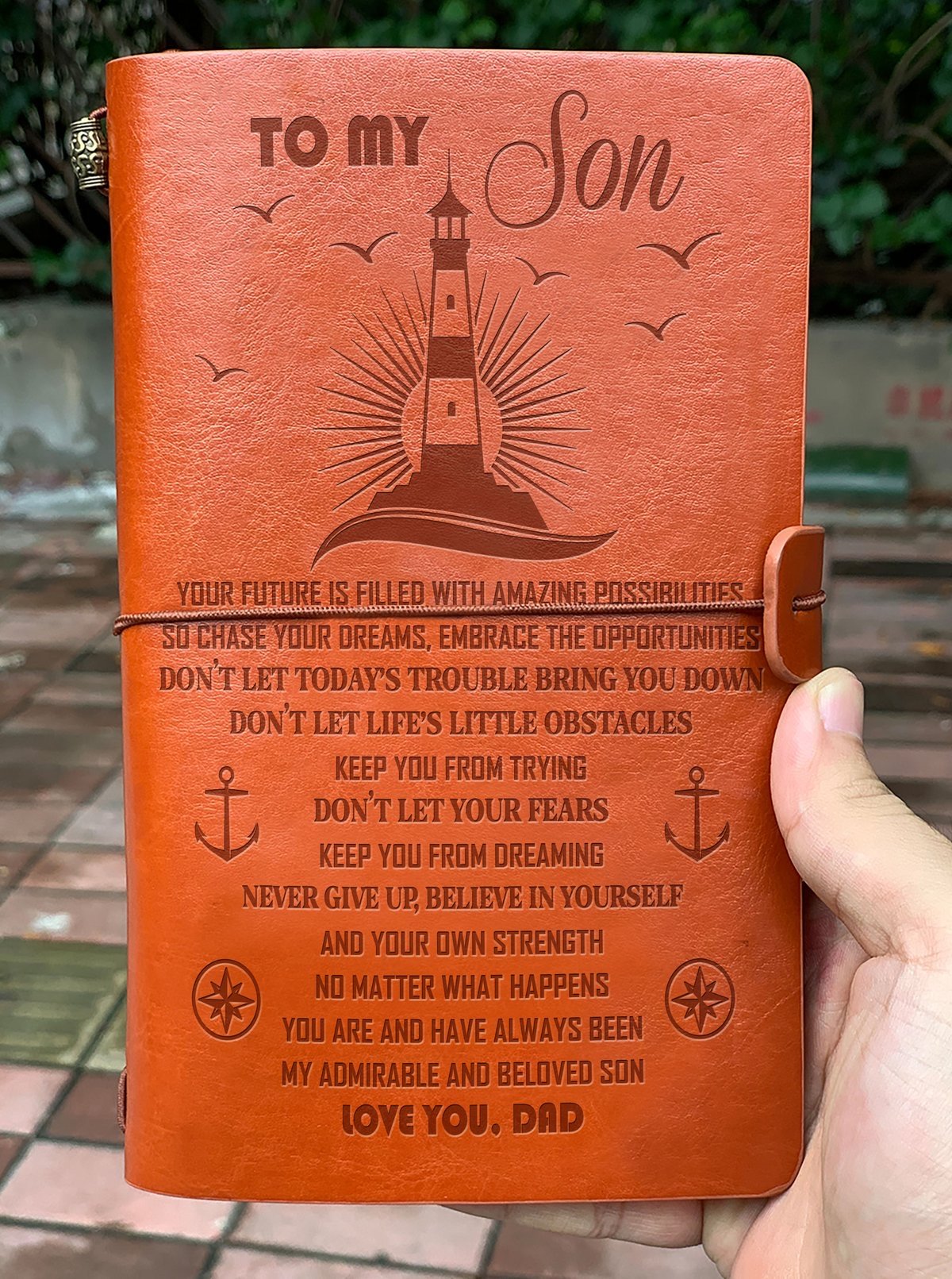 To My Son - Vintage Journal Notebook-A Loves Gift