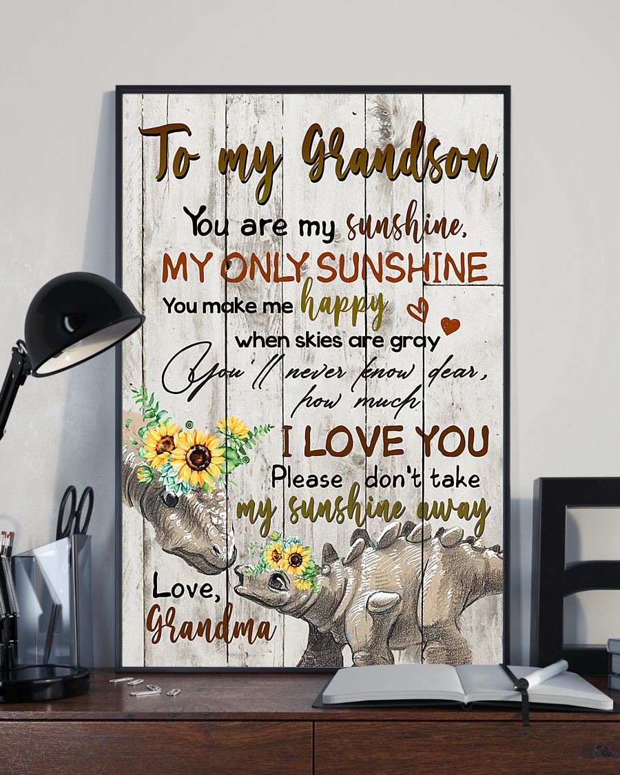 To My Grandson Poster-A Loves Gift
