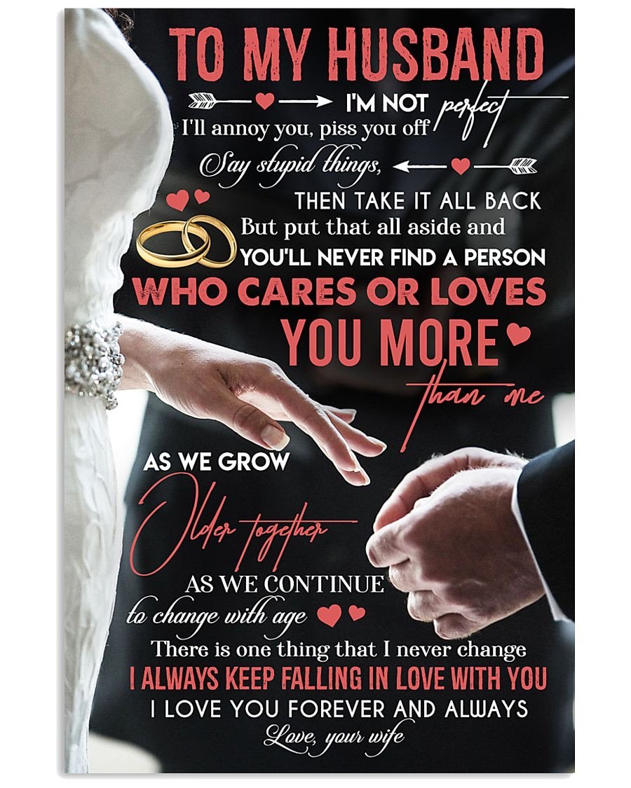 Perfect Gifts For Husband - To My Husband Poster-A Loves Gift