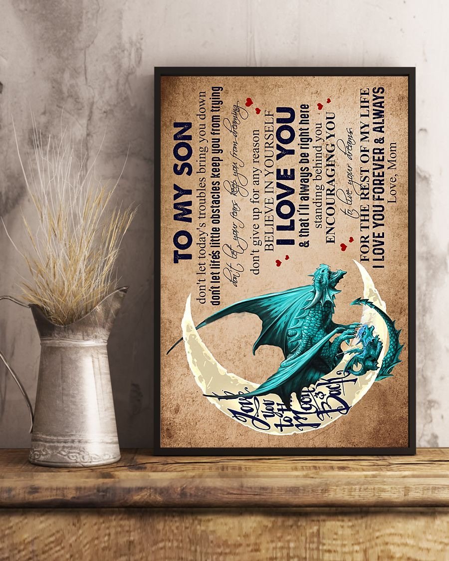 To My Son Poster - Great Gifts For Your Son-A Loves Gift