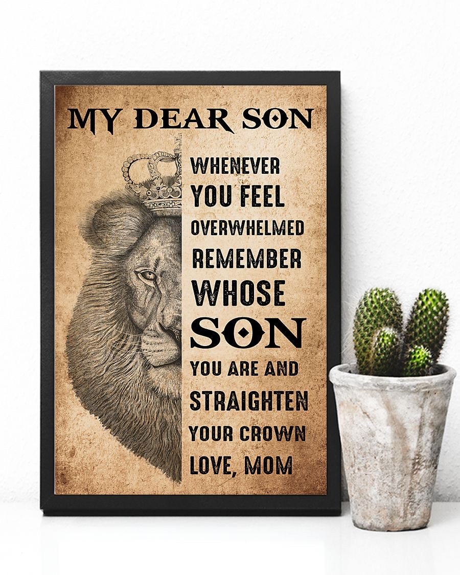 To My Son Poster - Great Gifts For Your Son-A Loves Gift