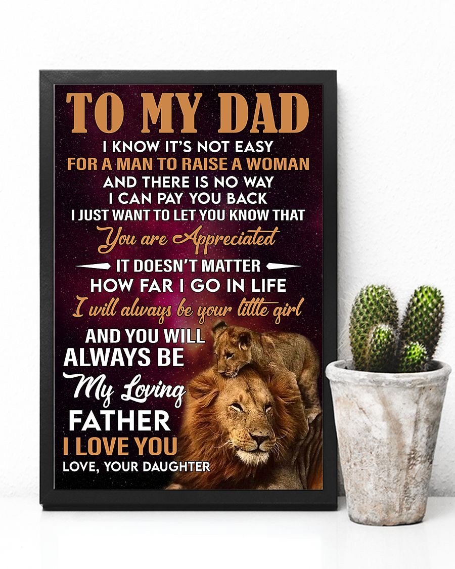 To My Dad Poster-A Loves Gift