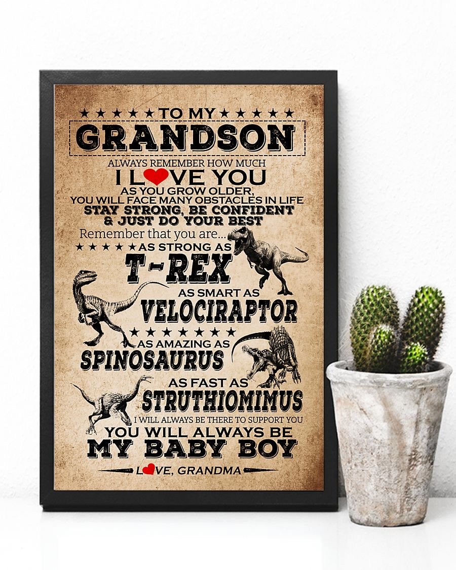 To My Grandson Poster-A Loves Gift