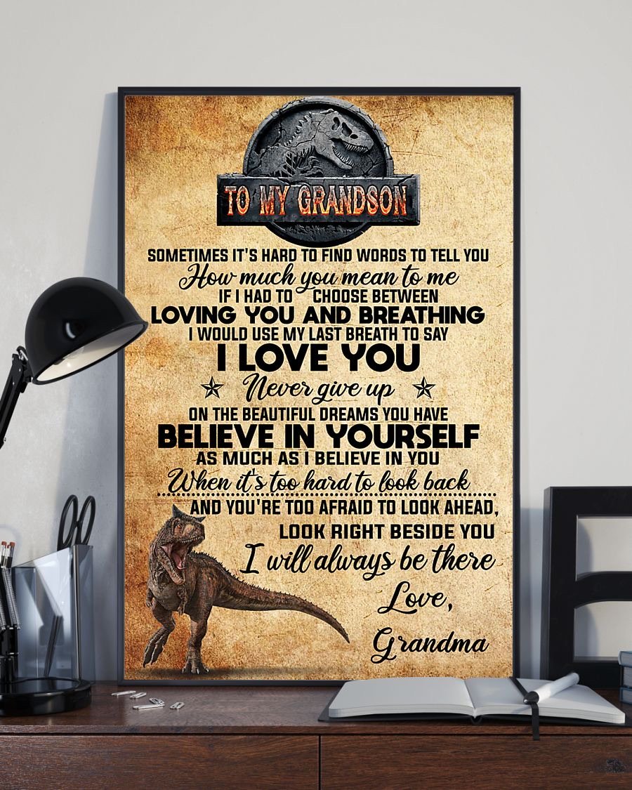 To My Grandson Poster-A Loves Gift