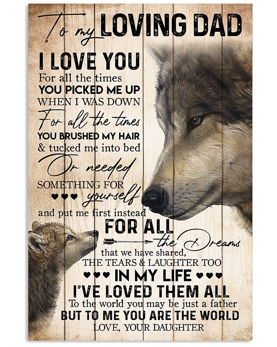 To My Dad Poster-A Loves Gift