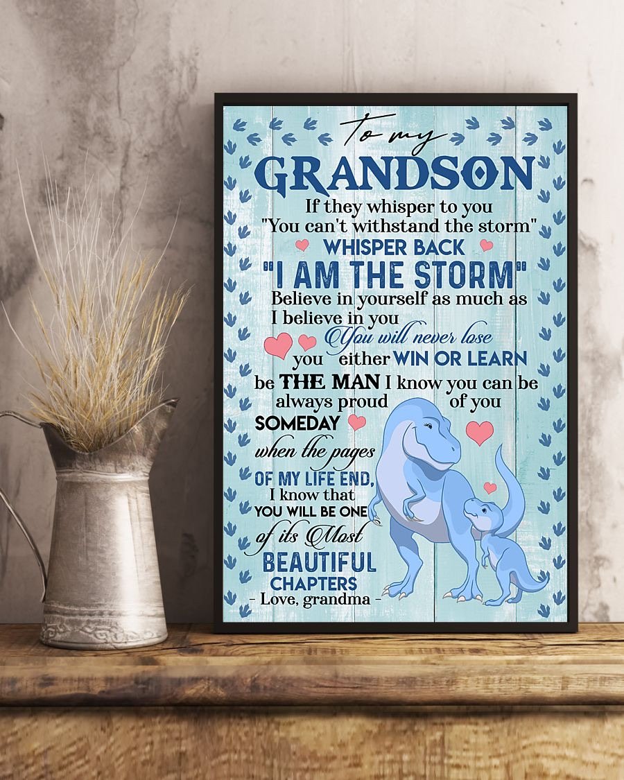To My Grandson Poster-A Loves Gift