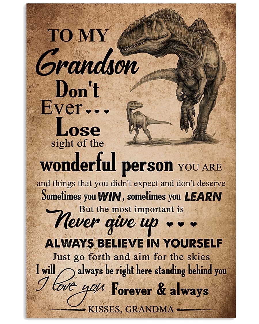 To My Grandson Poster-A Loves Gift