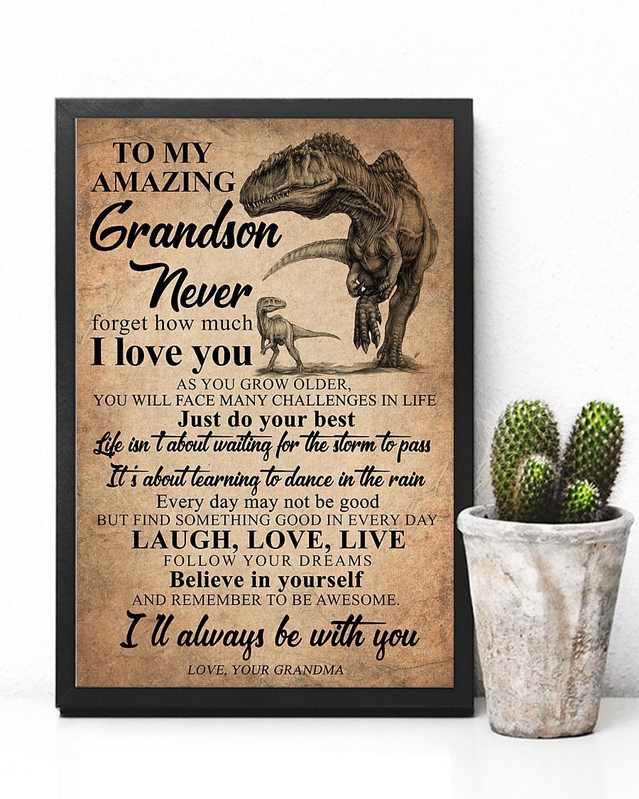 To My Grandson Poster-A Loves Gift