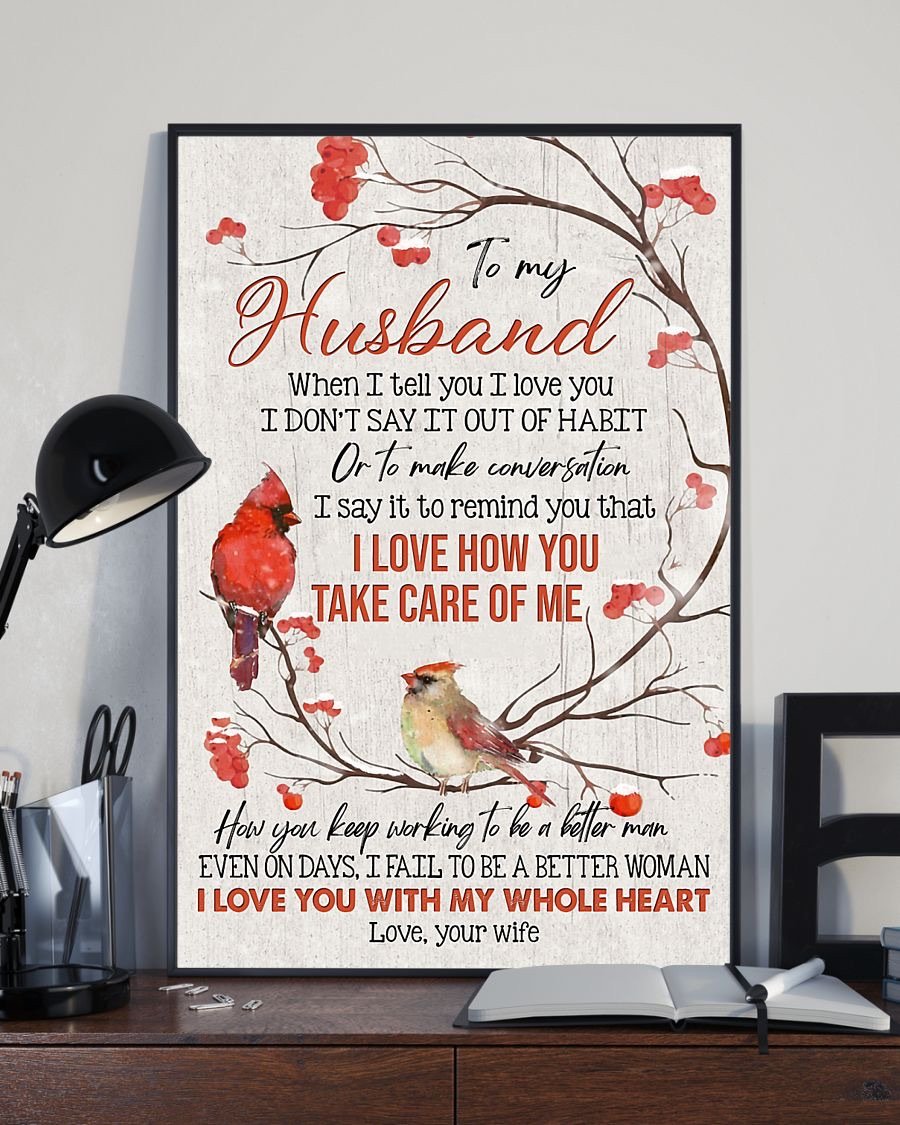 Perfect Gifts For Husband - To My Husband Poster-A Loves Gift