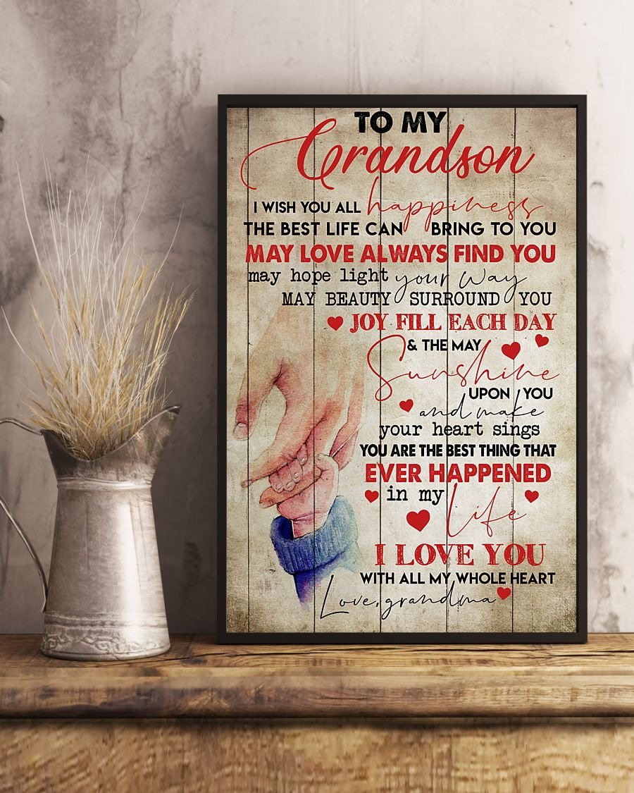 To My Grandson Poster-A Loves Gift