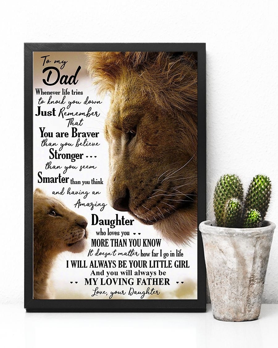 To My Dad Poster-A Loves Gift