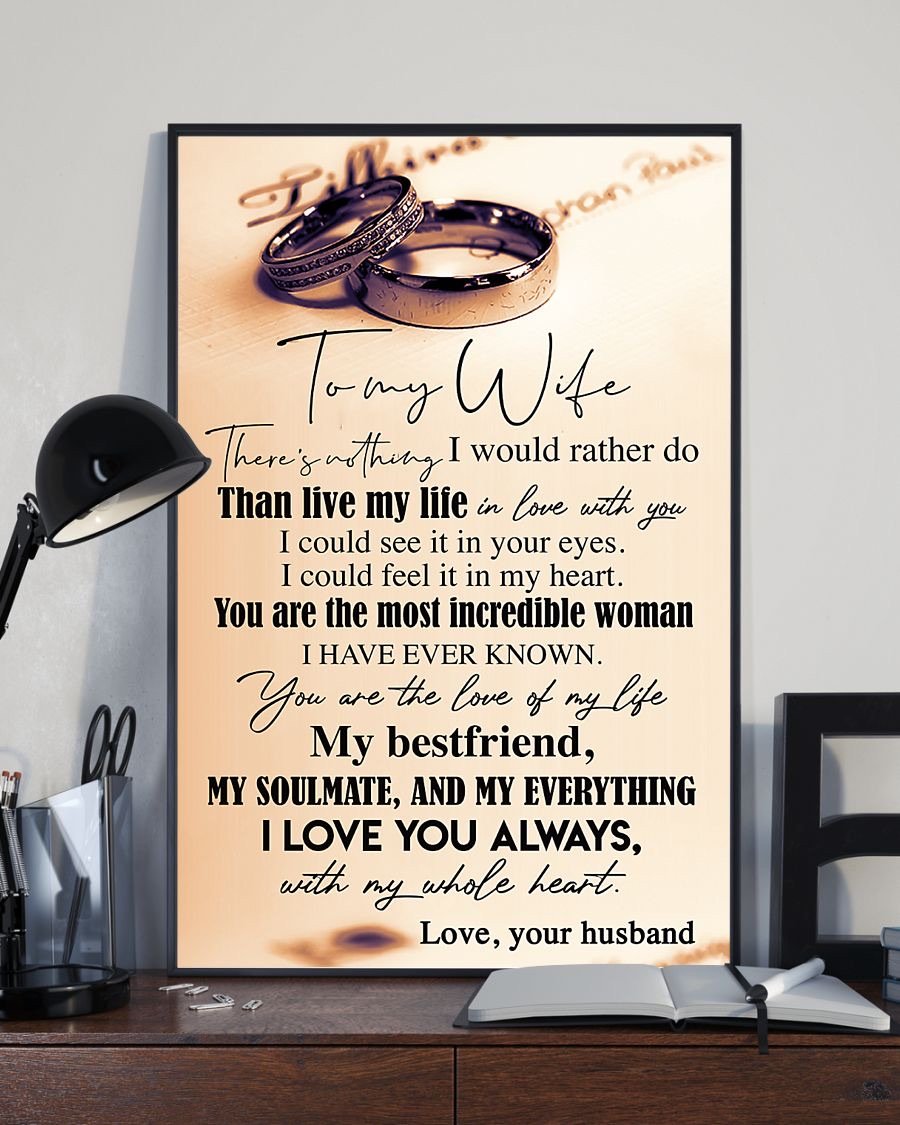 Perfect Gifts For Wife - To My Wife  Poster-A Loves Gift