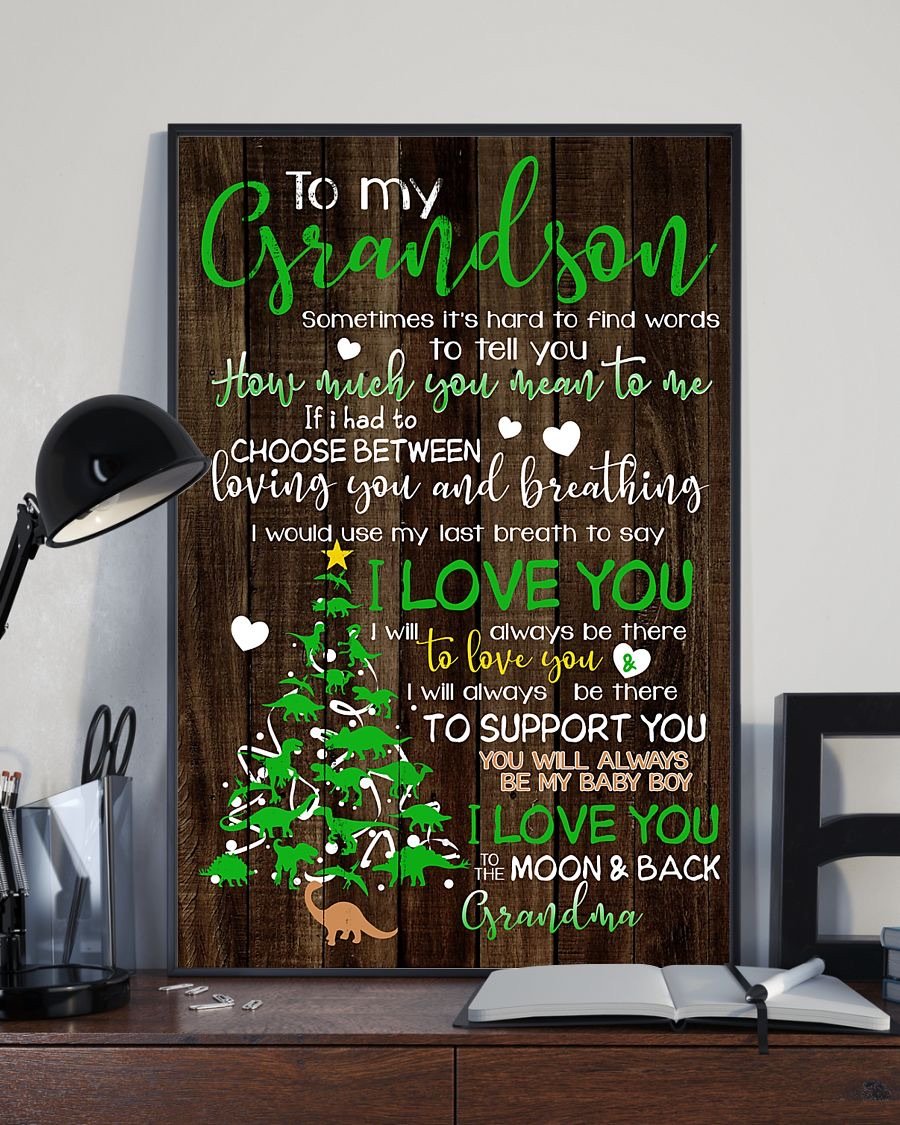 To My Grandson Poster-A Loves Gift