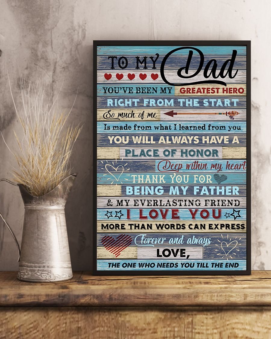 To My Dad Poster-A Loves Gift