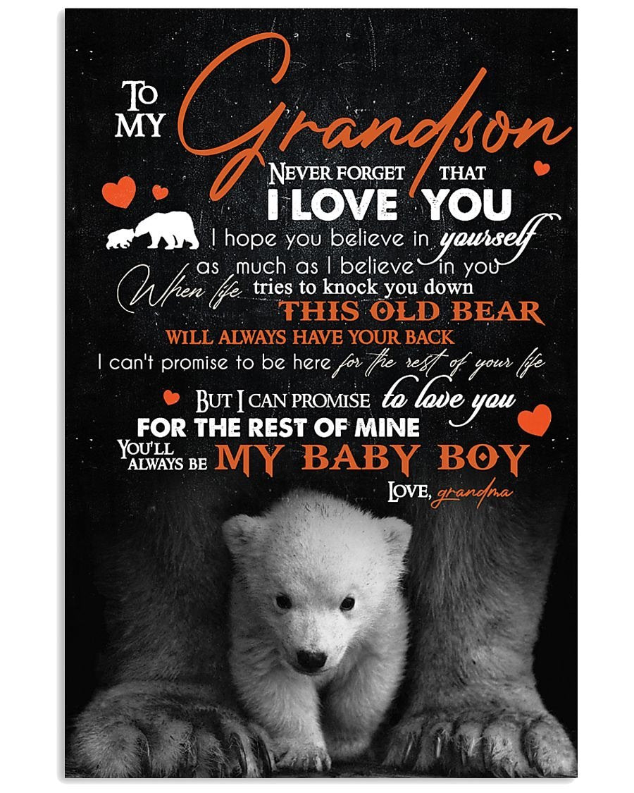 To My Grandson Poster-A Loves Gift