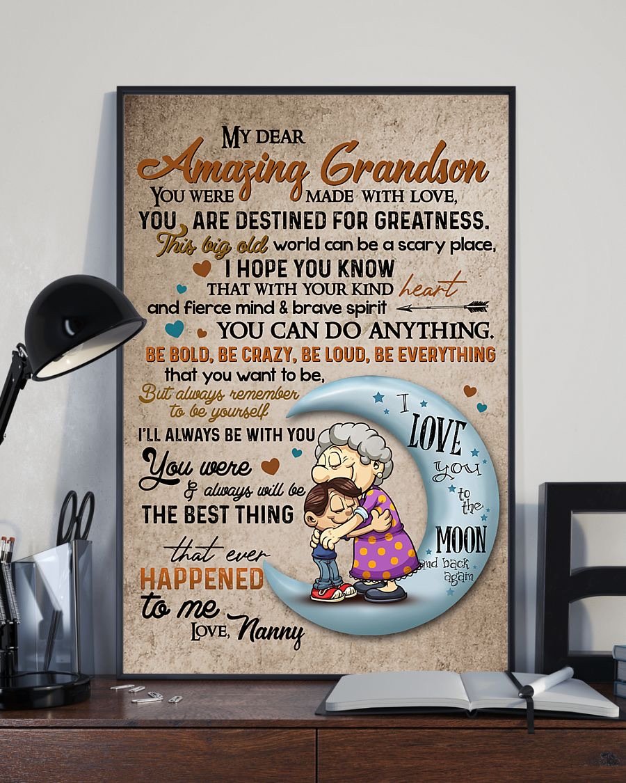 To My Grandson Poster-A Loves Gift