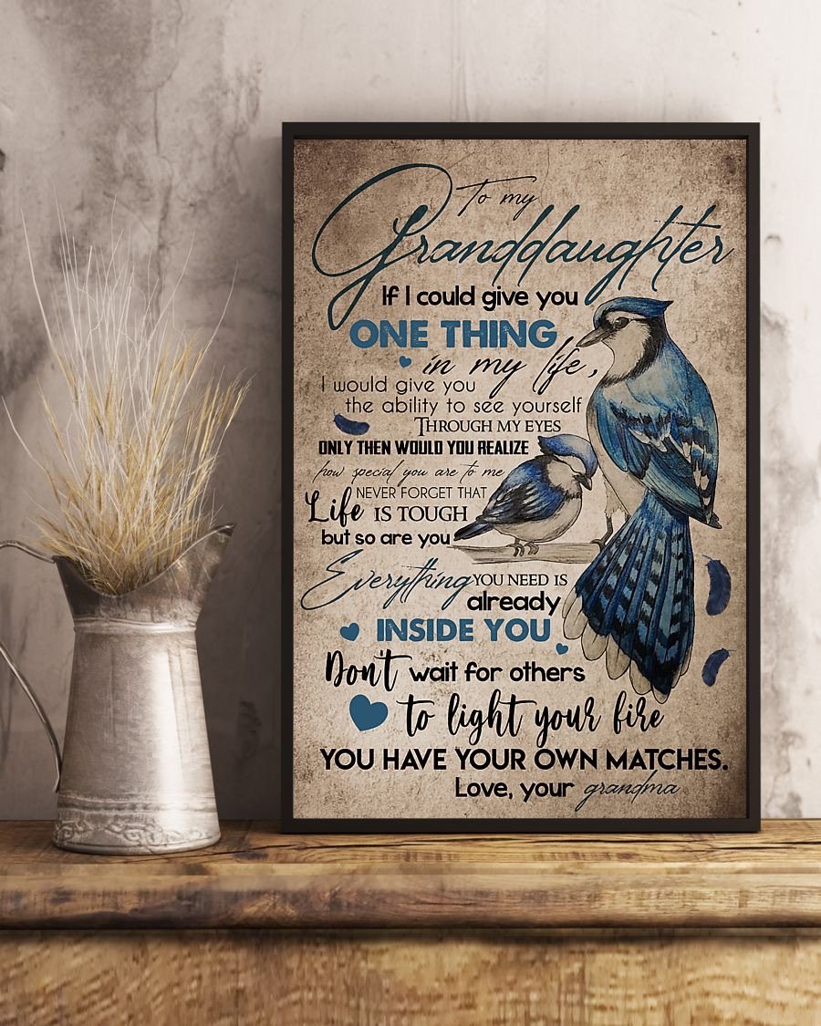 To My Granddaughter Poster-A Loves Gift