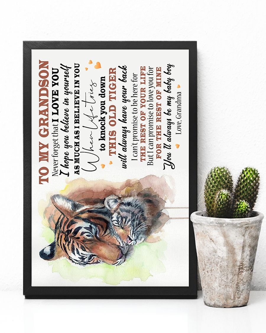 To My Grandson Poster-A Loves Gift