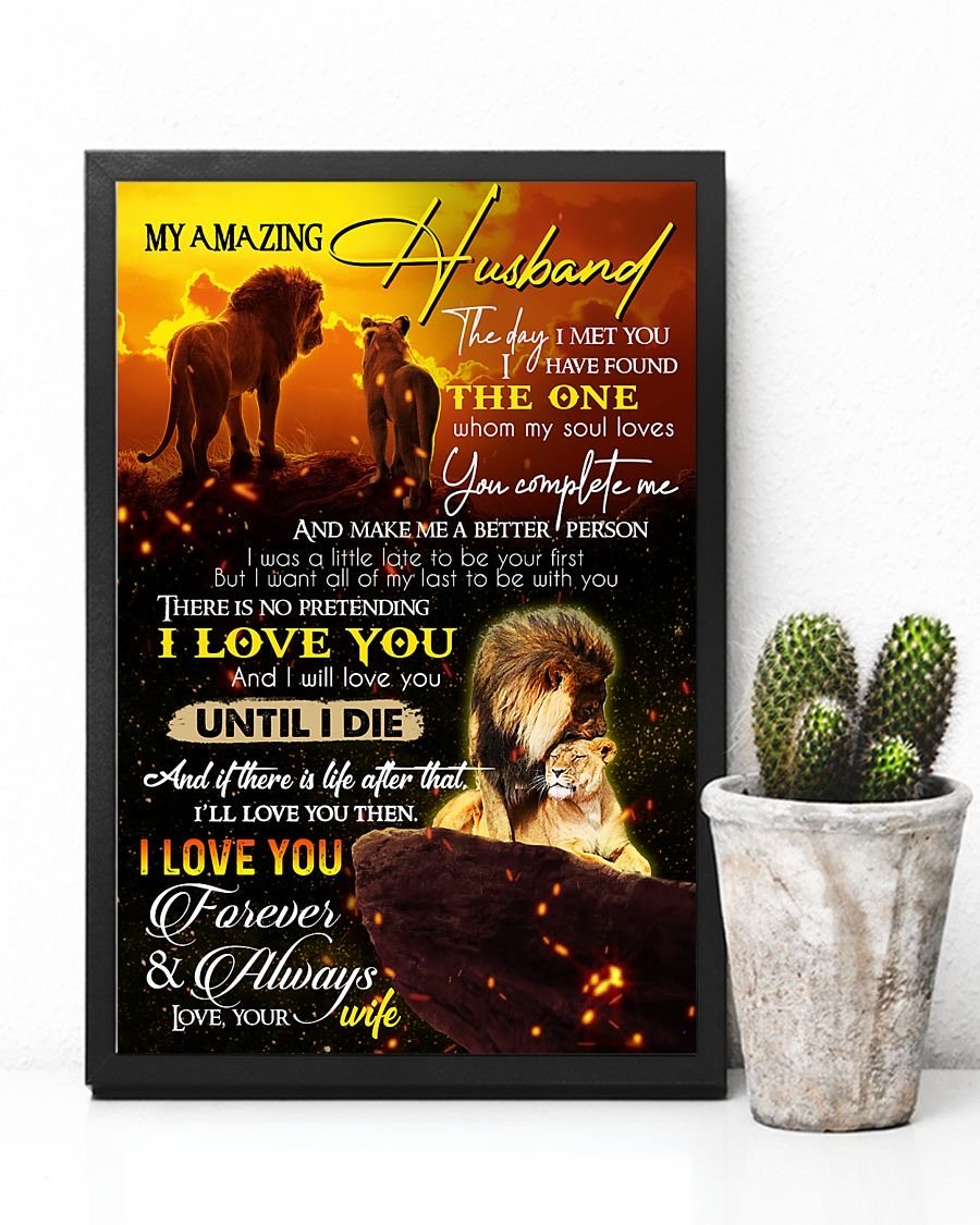 Perfect Gifts For Husband - To My Husband Poster-A Loves Gift