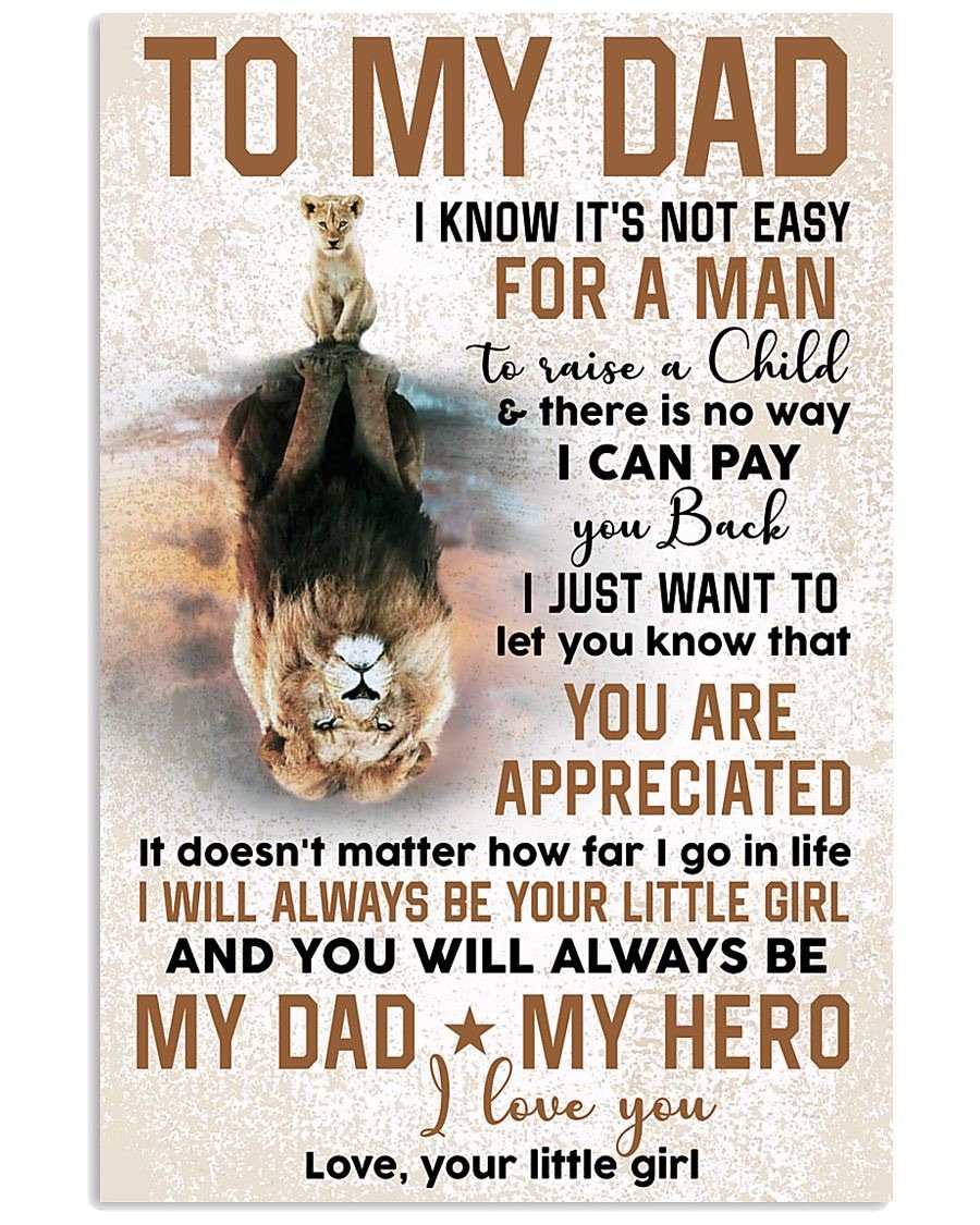To My Dad Poster-A Loves Gift