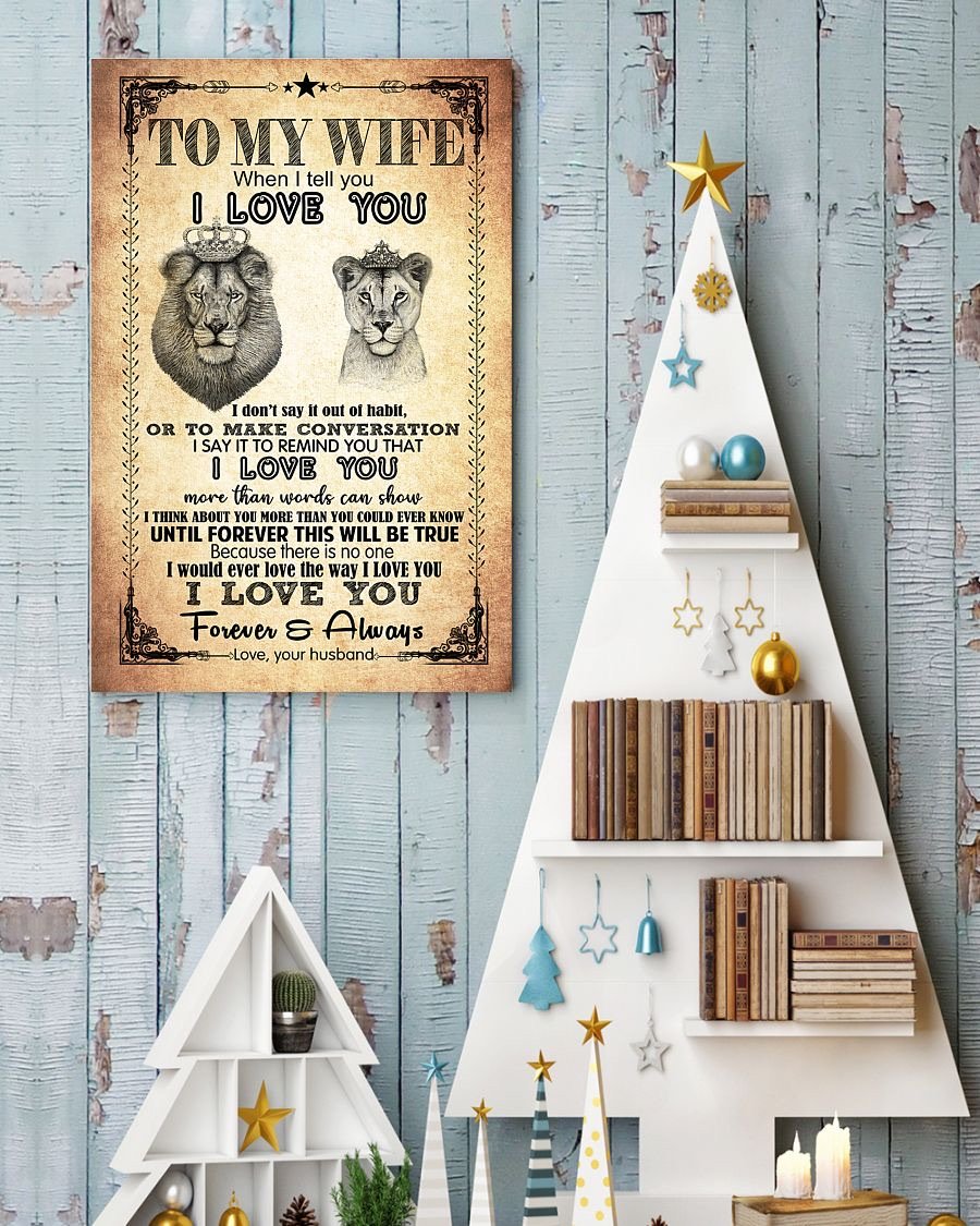 Perfect Gifts For Wife - To My Wife  Poster-A Loves Gift