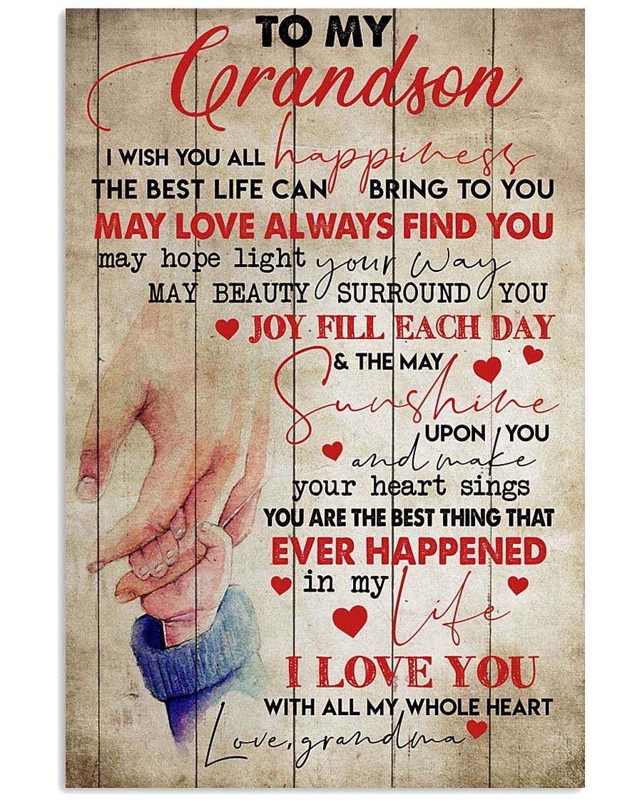 To My Grandson Poster-A Loves Gift